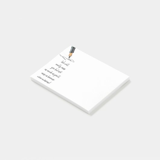 We zullen u citeren, Humor Post-it® Notes (Schuin)