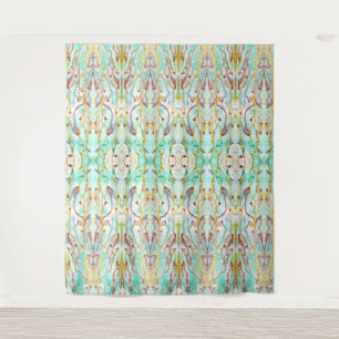 "We zwemmen in de zon" - Kunstboomschildpad Wandkleed
