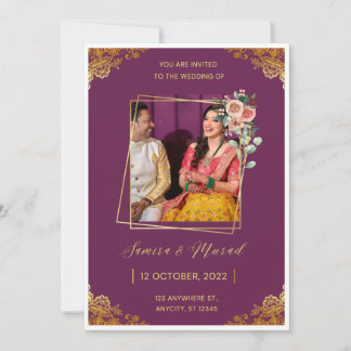 Weading Invitation card Kaart