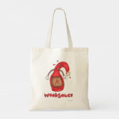 Weak Sauce Funny Bottle Cartoon Slogan Tote Bag (Achterkant)