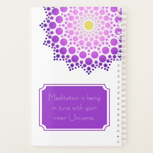 Weakly Meditation Goals Planner (Achterkant)