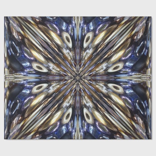 Wealth of Seed Beading Abstract Pattern Cadeaupapier (Vlak)