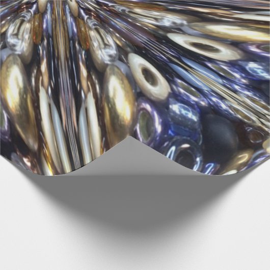 Wealth of Seed Beading Abstract Pattern Cadeaupapier (Hoek)