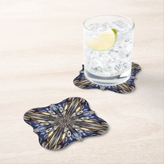 Wealth of Seed Beading Abstract Pattern Kartonnen Onderzetters (Insitu)