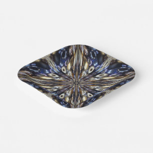 Wealth of Seed Beading Abstract Pattern Papieren Bordje