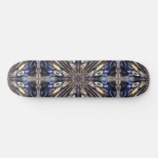 Wealth of Seed Beading Abstract Pattern Skateboard (Horizontaal)