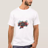 Wealthy Whimsy Wit Mannen basic T-shirt (Voorkant)