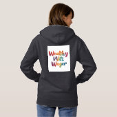 "Wealthy Wits". Hoodie (Achterkant volledig)