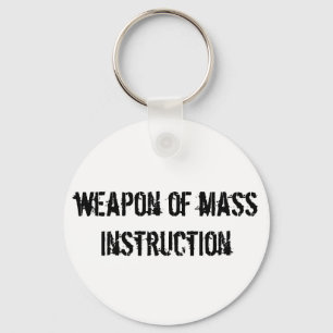 Weapon massaal onderricht sleutelhanger