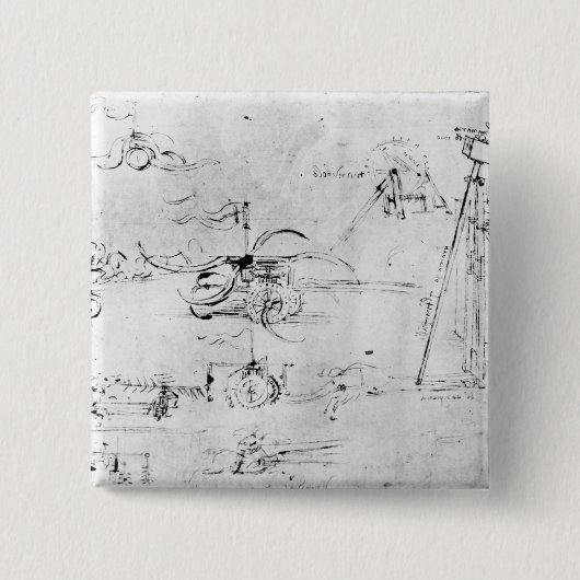 Weaponry design, fol. 40v-a vierkante button 5,1 cm (Voorkant)