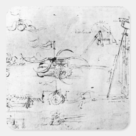 Weaponry design, fol. 40v-a vierkante sticker (Voorkant)