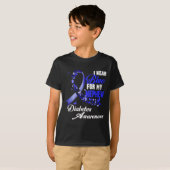 Wear Blue For My Nephew T1d Diabetes Awareness Blu T-shirt (Voorkant volledig)