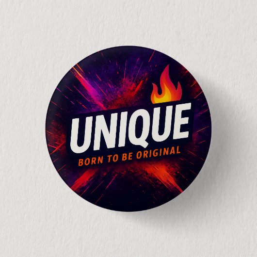 Wear it loud. Wear it proud. Be UniQue Ronde Button 3,2 Cm (Voorkant)
