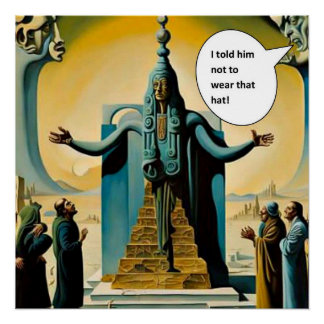 Wear that hat perfect poster