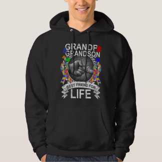 Wear this Grandpa And Grandson Best Friend Autism Hoodie