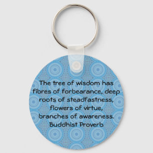 Wearable Buddhist Wisdom - De boom van wijsheid Sleutelhanger