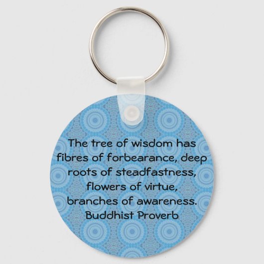 Wearable Buddhist Wisdom - De boom van wijsheid Sleutelhanger (Voorkant)