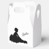 Weary Ballerina Personalized w Name Bedankdoosjes (Geopend)