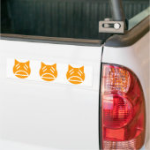 Weary Emoji Cat Bumpersticker (Op Truck)