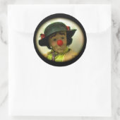 Weary Willie Triste Clown Grand Sticker Rond (Sac)