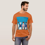 Weasel Blue Album retro funny T-shirt (Voorkant volledig)