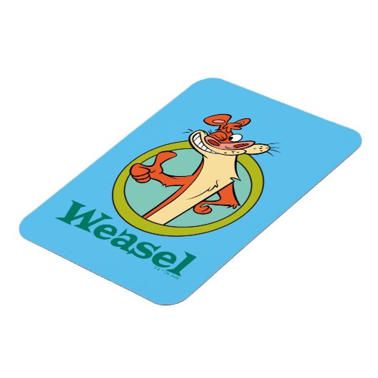 Weasel duikt op teken grafisch magneet (Linkerzijde)