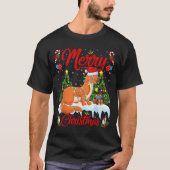 Weasel Merry Christmas Tree Lighting Weasel Xmas  T-shirt (Voorkant)