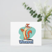 Weasel Proud Character Graphic Briefkaart (Staand voorkant)