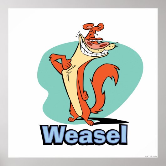 Weasel Proud Character Graphic Poster (Voorkant)