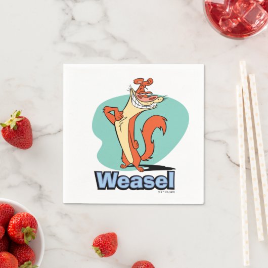 Weasel Proud Character Graphic Servet (Insitu)