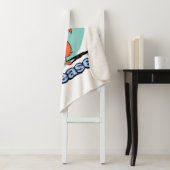 Weasel Proud Character Graphic Sherpa Deken (In situ)