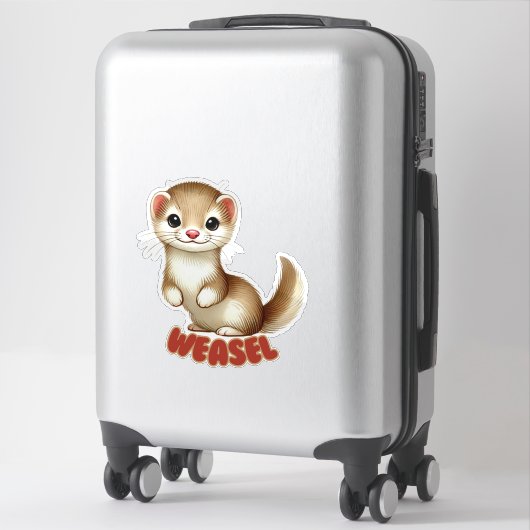 WEASEL - STICKER DE NURSERIE (Sur valise)