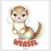 WEASEL - STICKER DE NURSERIE (Feuille)