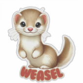 WEASEL - STICKER DE NURSERIE (Devant)