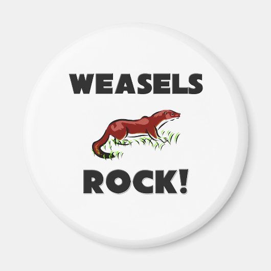 Weasels Rock Magneet (Voorkant)