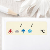 Weather and Date Labels 天気&日付シール ラベル (Insitu)