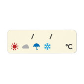 Weather and Date Labels 天気&日付シール ラベル (Voorkant)