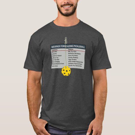 Weather Forecasting Pickleball T-shirt (Voorkant)