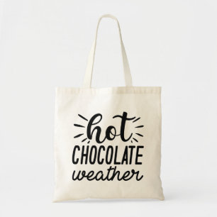 Weather met warme chocolade tote bag