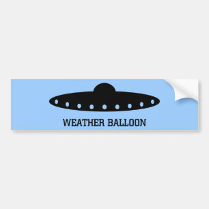 Weatherballon UFO Bumpersticker
