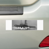 Weatherbestendige Bumpersticker als sleepboot (Op auto)