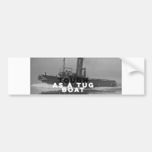 Weatherbestendige Bumpersticker als sleepboot