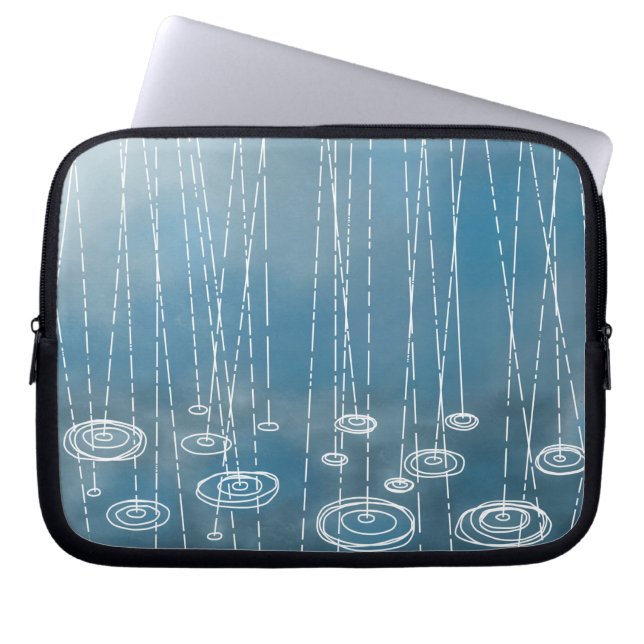 Weatherblauw Laptop Sleeve (Voorkant)