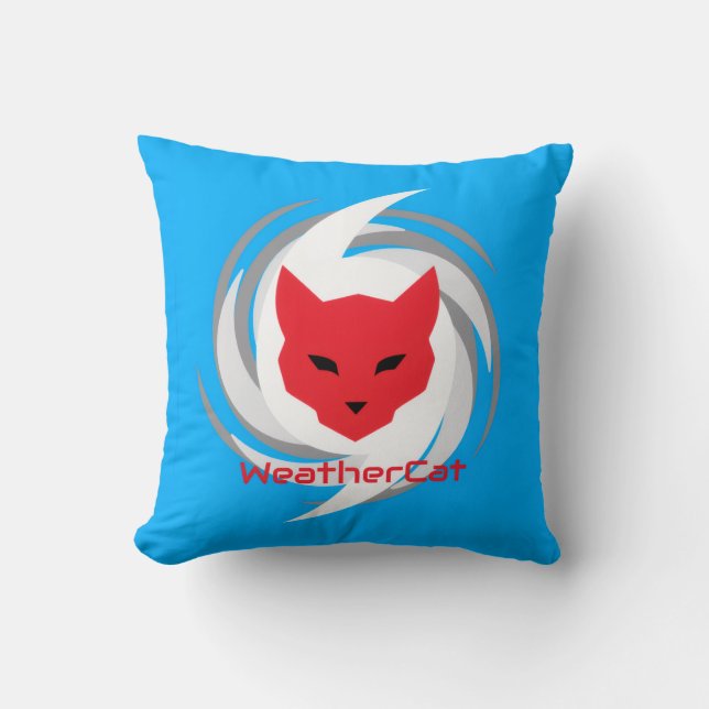 WeatherCat Logo Pillow Kussen (Voorkant)