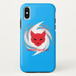 WeatherCat Logo telefoonhoesje iPhone X Hoesje