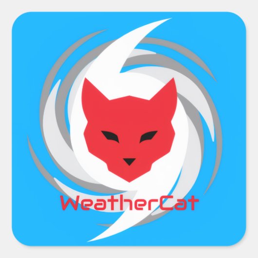 WeatherCat Sticker (Voorkant)