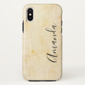 Weathered Background Script Text Case-Mate iPhone Case (Achterkant)