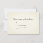 Weathered Barn Country Wedding RSVP Response Kaart (Achterkant)