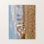 Weathered Barn & Silo op Cornfield Legpuzzel (Verticaal)