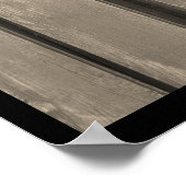 Weathered Barn Wood Poster (Hoek)
